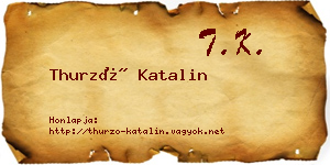 Thurzó Katalin névjegykártya